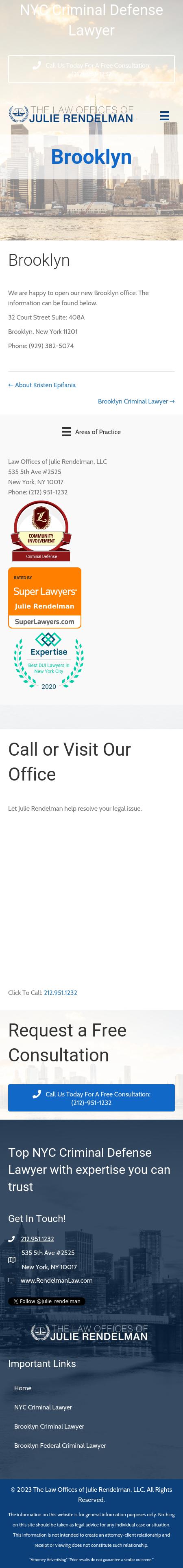 Law Offices of Julie Rendelman, LLC - Brooklyn NY Lawyers