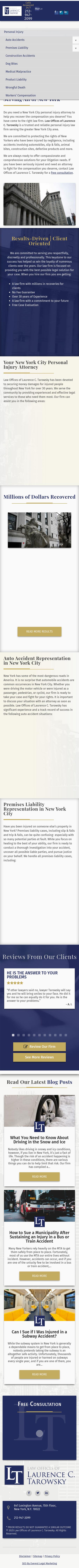 Law Offices of Laurence C. Tarowsky - New York NY Lawyers
