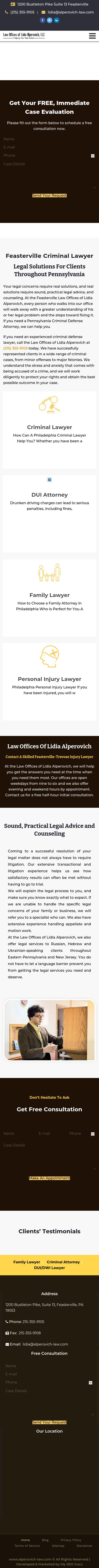 Law Offices of Lidia Alperovich, LLC. - Feasterville Trevose PA Lawyers