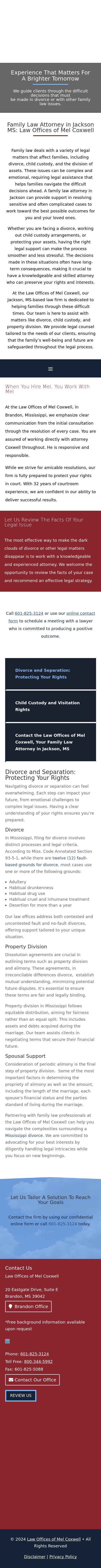 Law Offices of Mel Coxwell - Brandon MS Lawyers