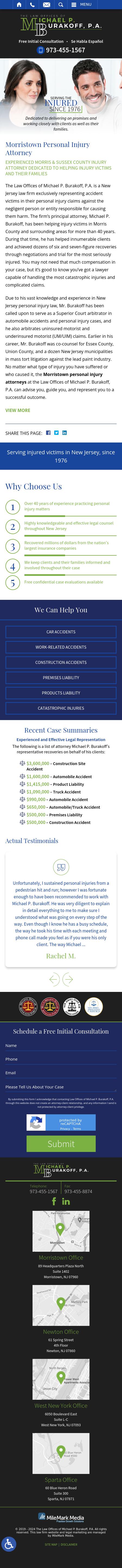 Law Offices of Michael P. Burakoff, P.A. - Morristown NJ Lawyers