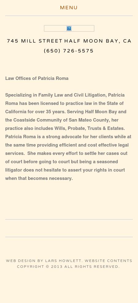 Law Offices of Patricia Roma - Half Moon Bay CA Lawyers