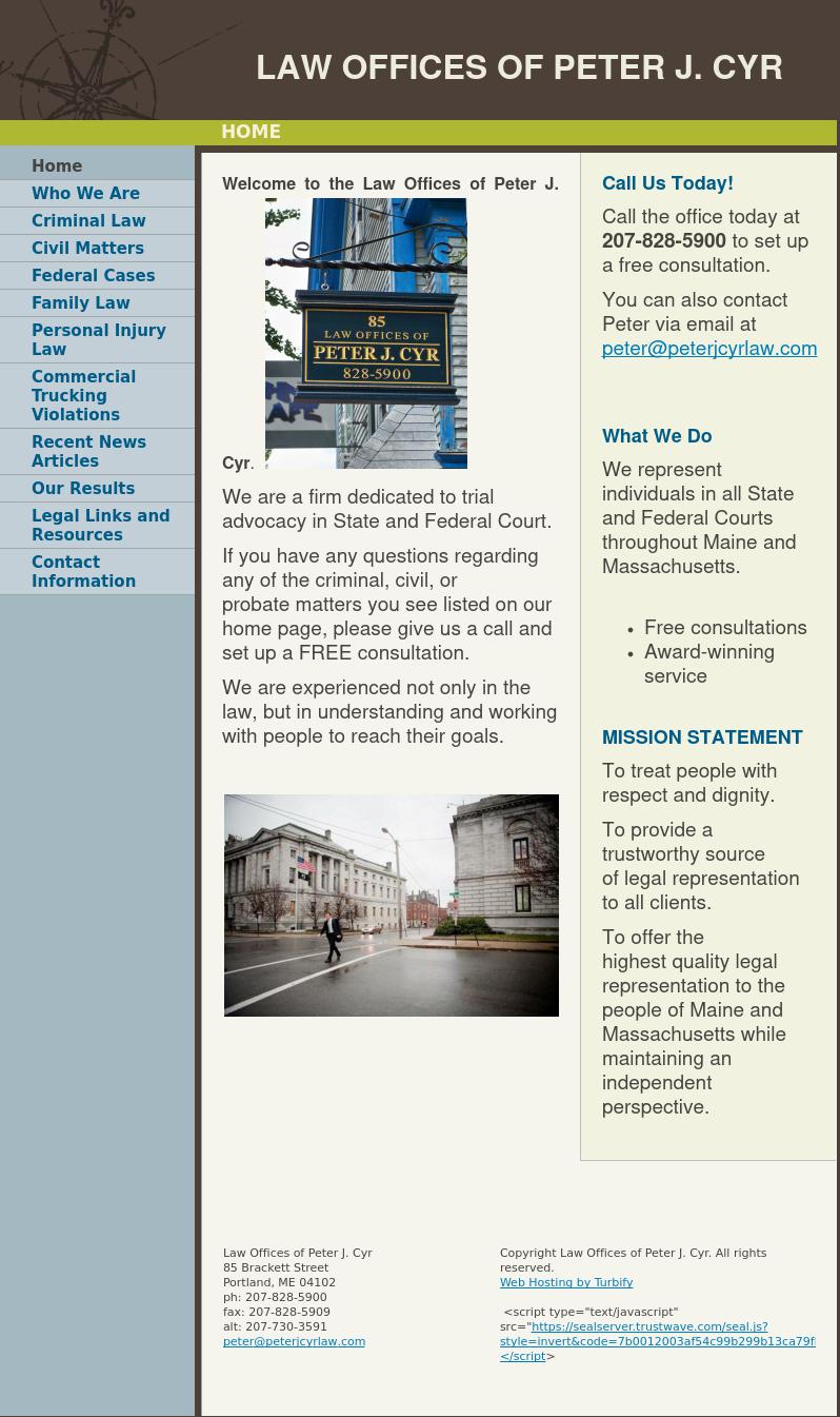 Law Offices of Peter J. Cyr - Portland ME Lawyers