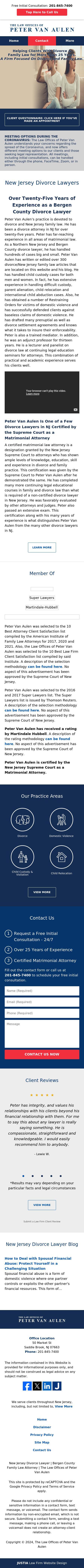 Law Offices Of Peter Van Aulen - Saddle Brook NJ Lawyers