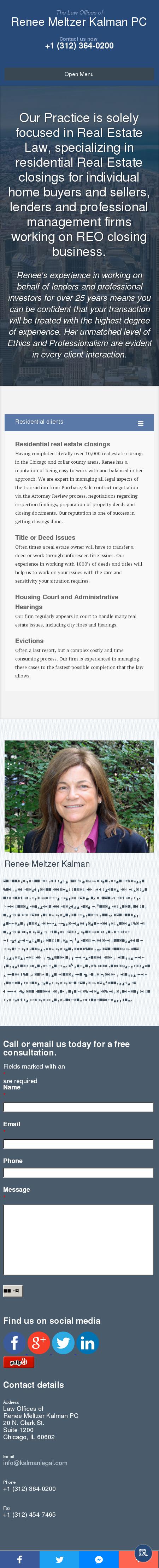 Law Offices of Renee Meltzer Kalman PC - Chicago IL Lawyers
