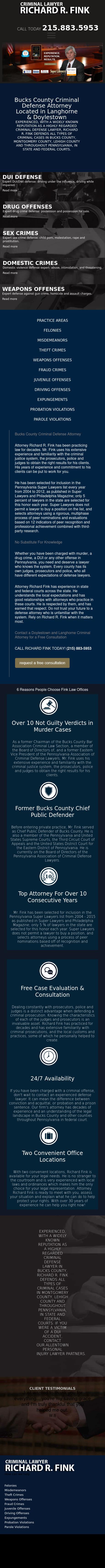 Law Offices of Richard R. Fink - Doylestown PA Lawyers