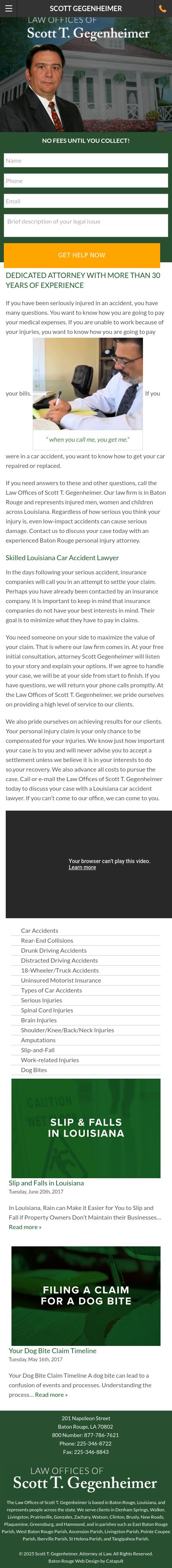 Law Offices of Scott T. Gegenheimer - Baton Rouge LA Lawyers