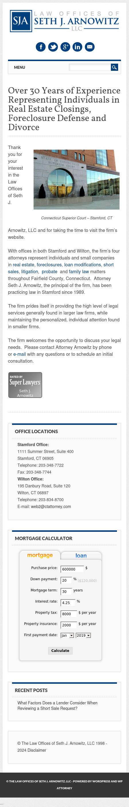 Law Offices of Seth J. Arnowitz LLC - Stamford CT Lawyers