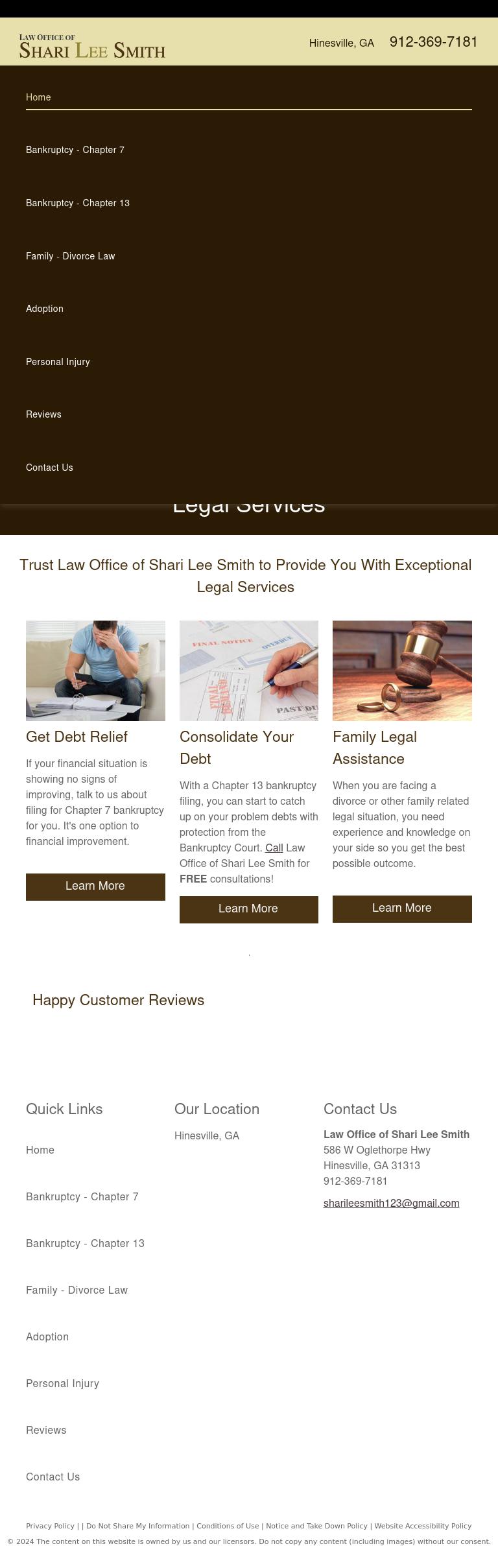 Law Offices of Shari Lee Smith - Hinesville GA Lawyers