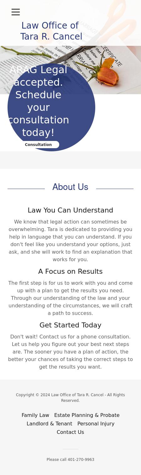 Law Offices of Tara R. Cancel - Warwick RI Lawyers