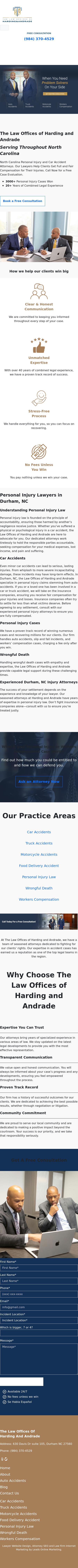 Law Offices of Harding and Andrade - Durham NC Lawyers