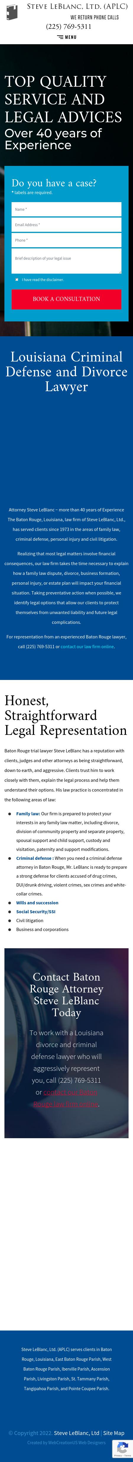 LeBlanc, Steve - Baton Rouge LA Lawyers