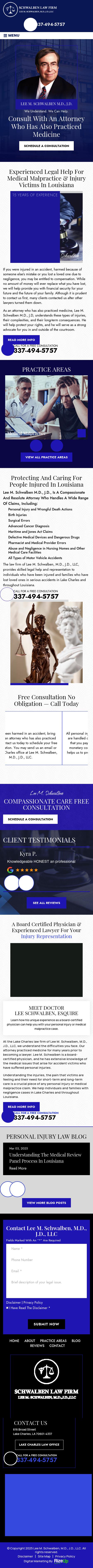 Lee M. Schwalben, M.D., J.D., LLC - Lake Charles LA Lawyers