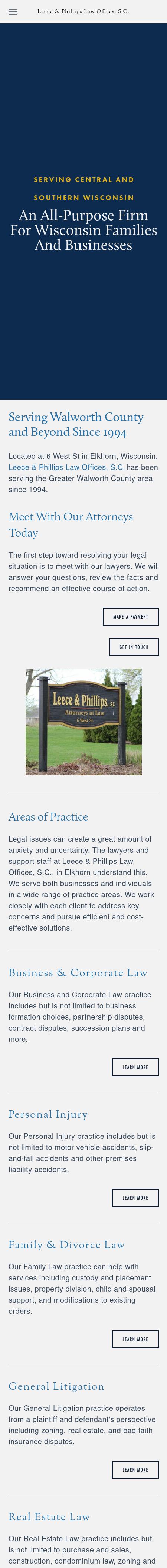 Leece & Phillips Law Offices, S.C. - Elkhorn WI Lawyers