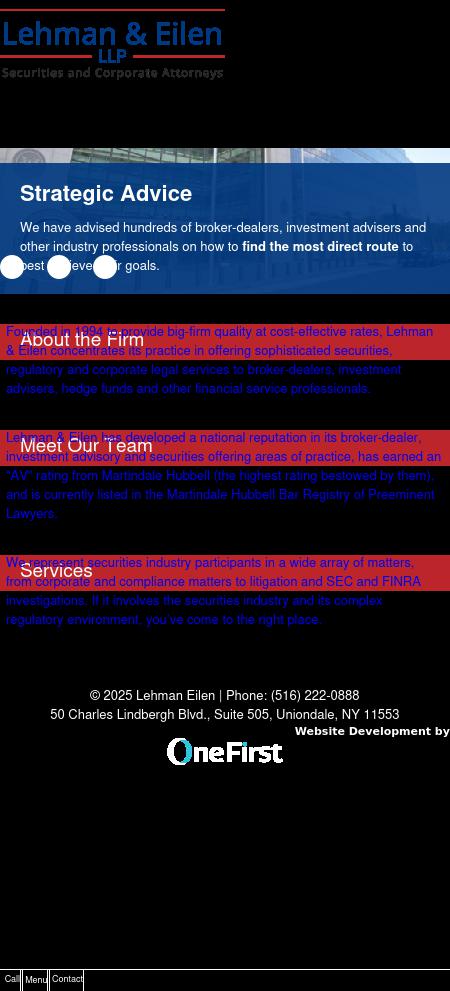 Lehman & Ellen LLP - Uniondale NY Lawyers