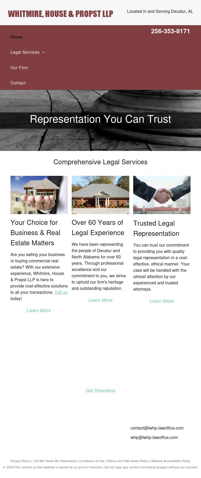 Lentz Whitmire House & Propst LLP - Decatur AL Lawyers