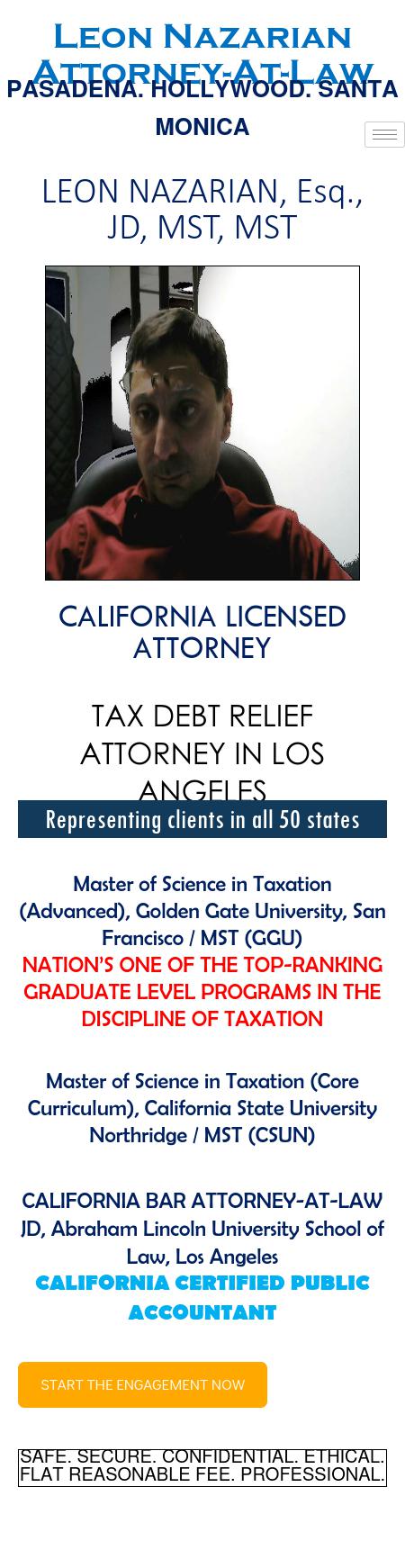 Leon Nazarian, Esq. - Los Angeles CA Lawyers