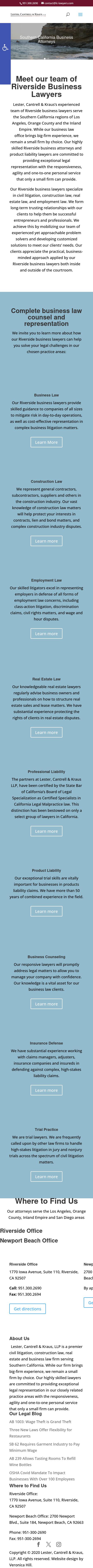 Lester & Cantrell, LLP - Riverside CA Lawyers