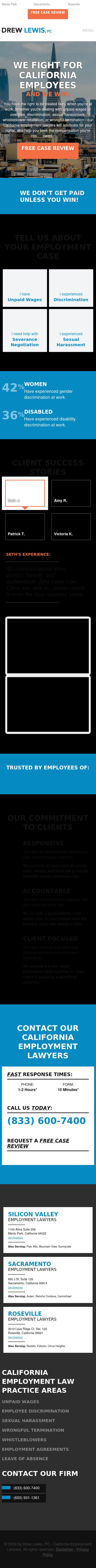 Lewis Law Office - Menlo Park CA Lawyers