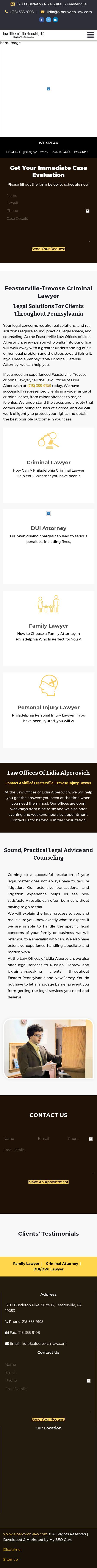 The Law Offices of Lidia Alperovich, LLC - Feasterville-Trevose PA Lawyers