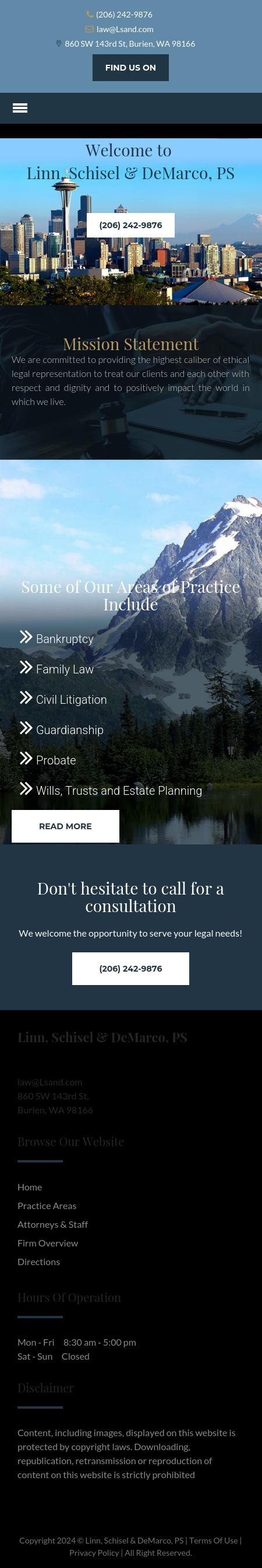 Linn Schisel & DeMarco Attorneys At Law - Burien WA Lawyers