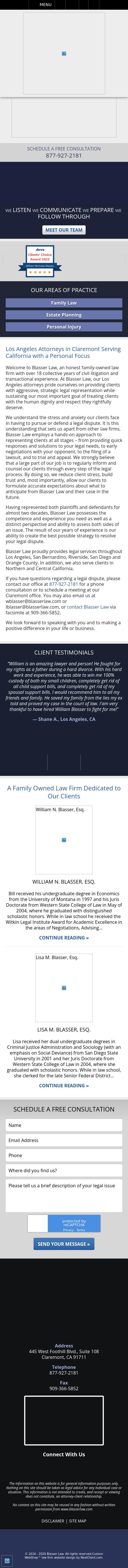 Blasser Law - Claremont CA Lawyers