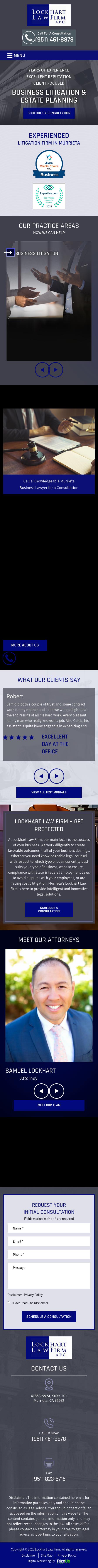 Lockhart Law Firm, APC - Murrieta CA Lawyers