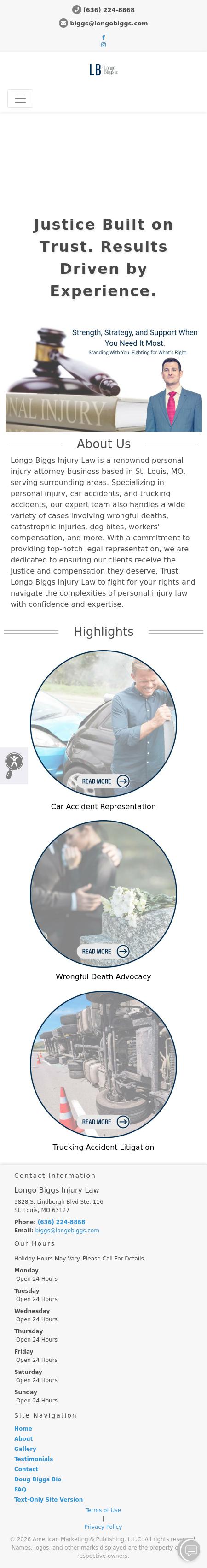 Longo Biggs Injury Law - Sunset Hills MO Lawyers