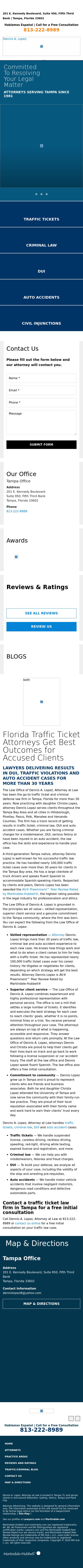 Lopez Dennis A - Tampa FL Lawyers