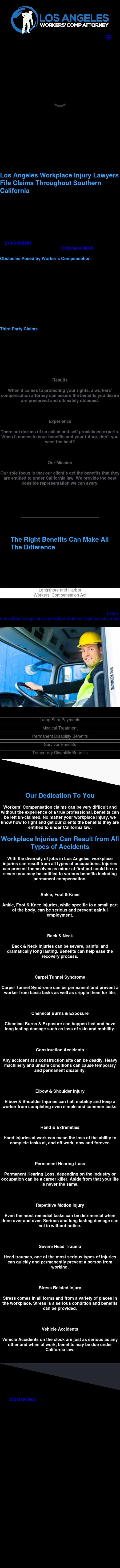 Los Angeles Workers' Comp Attorney - Los Angeles CA Lawyers