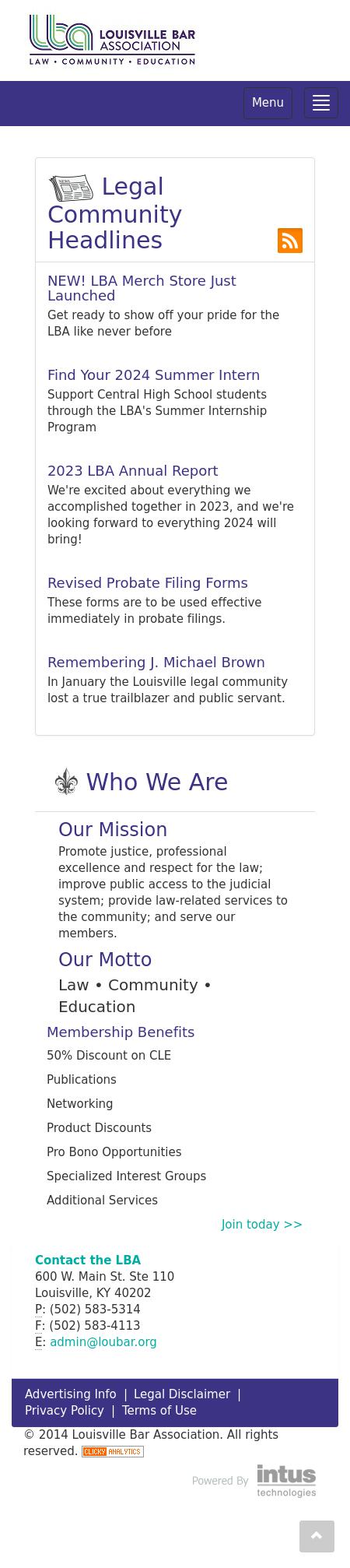 Louisville Bar Association - Louisville KY Lawyers