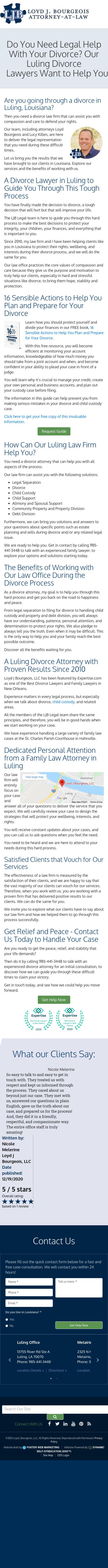 Loyd J Bourgeois, LLC - Metairie LA Lawyers