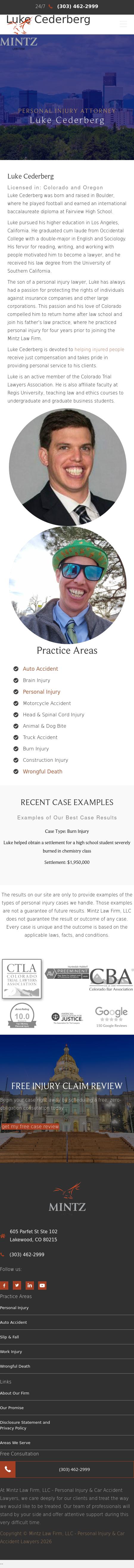 Luke Cederberg - Lakewood CO Lawyers