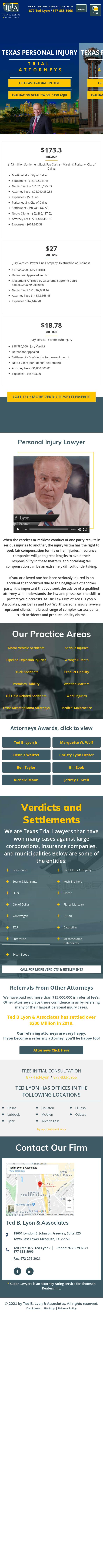 Lyon Ted B & Associates - Mesquite TX Lawyers