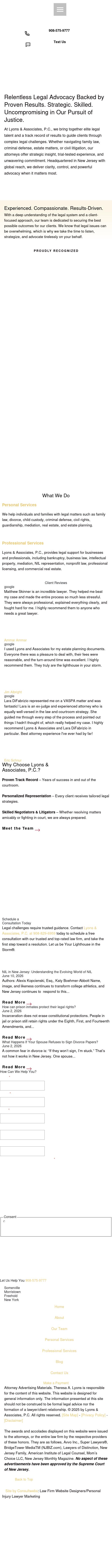Lyons & Associates, PC - Somerville NJ Lawyers
