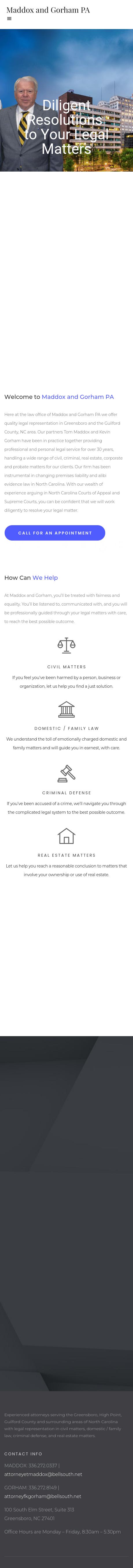 Maddox And Gorham PA - Greensboro NC Lawyers