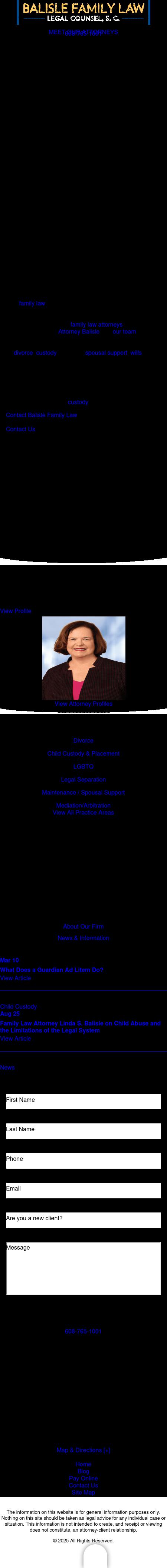 Balisle Family Law Legal Counsel, S.C. - Madison WI Lawyers