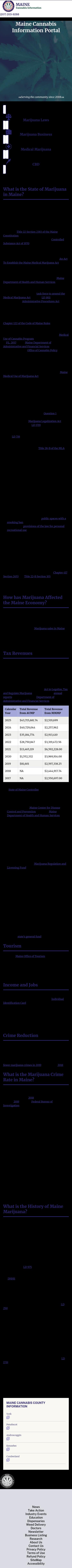 Maine Cannabis Information Portal - Portland ME Lawyers