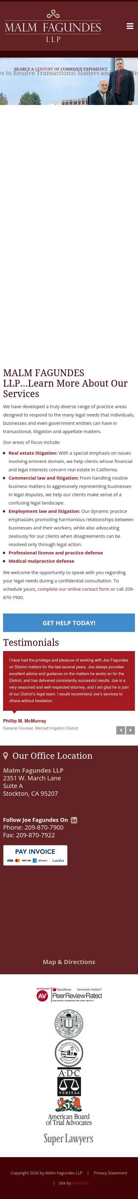 Malm Fagundes LLP - Stockton CA Lawyers