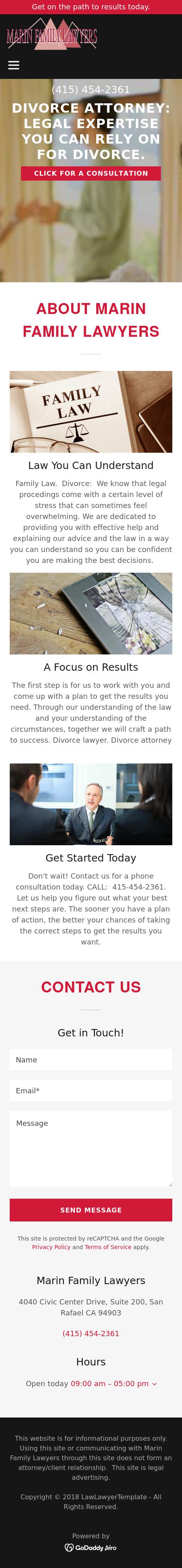 Marin Family Lawyers - San Rafael CA Lawyers