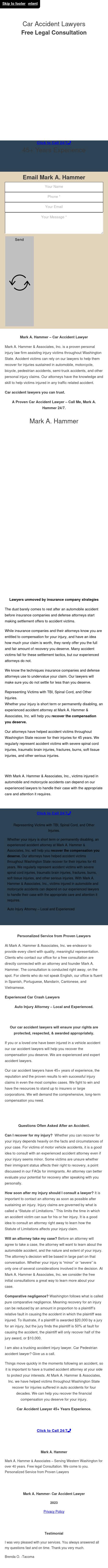 Mark A. Hammer & Associates, Inc. - Seattle WA Lawyers