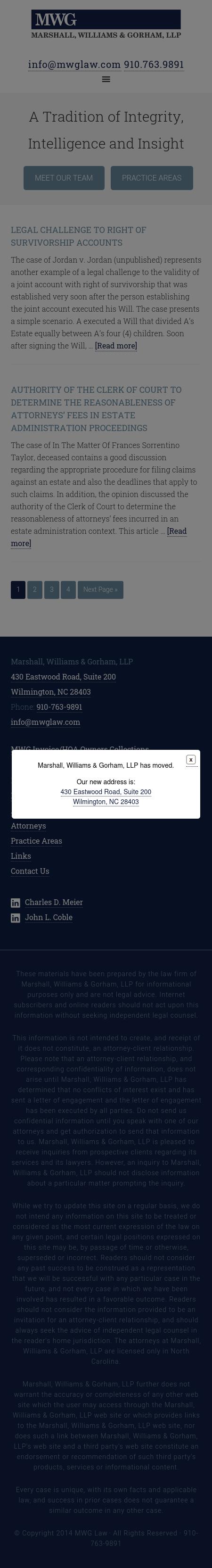 Marshall Williams & Gorham - Wilmington NC Lawyers