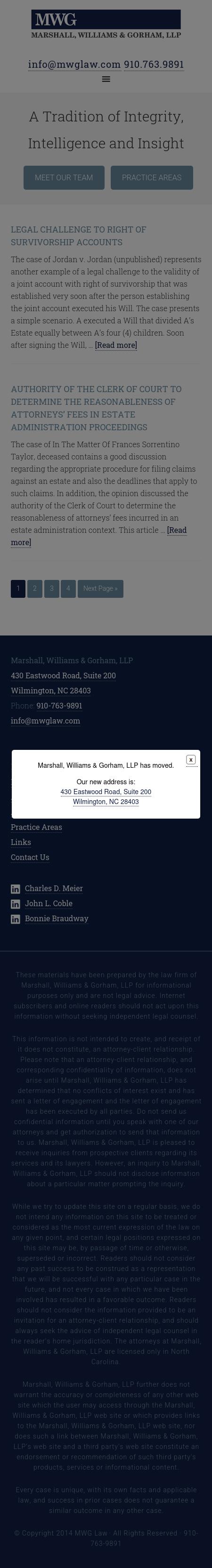 Marshall Williams & Gorham - Wilmington NC Lawyers