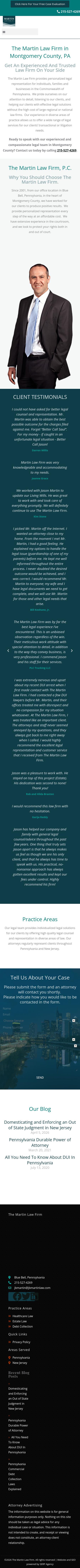 The Martin Law Firm - Blue Bell PA Lawyers