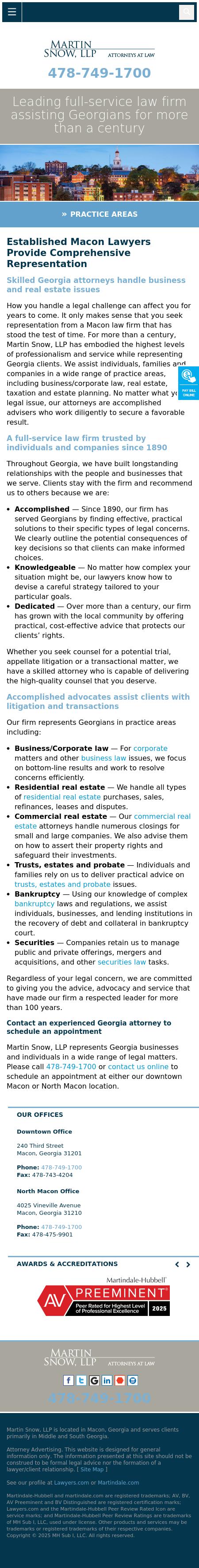 Martin Snow LLP - Macon GA Lawyers