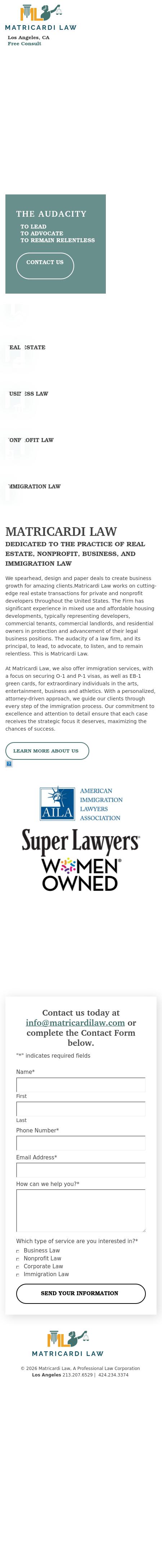 Matricardi Law - West Hollywood CA Lawyers