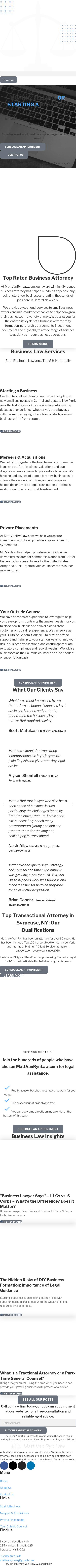 MattVanRynLaw.com - Syracuse NY Lawyers