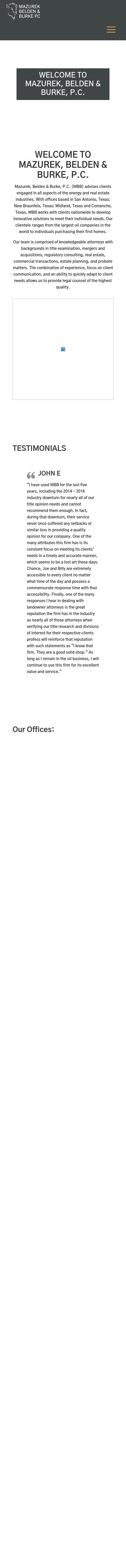Mazurek, Belden & Burke, P.C. - San Antonio TX Lawyers