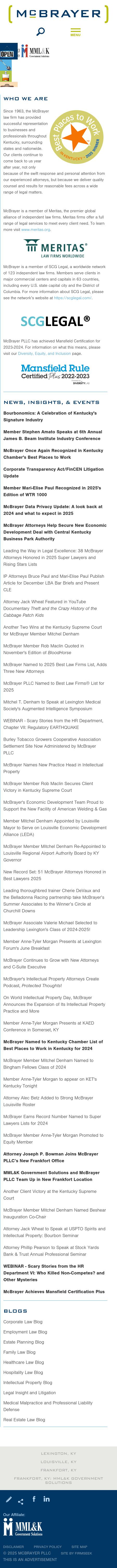 McBrayer, McGinnis, Leslie & Kirkland, PLLC - Lexington KY Lawyers