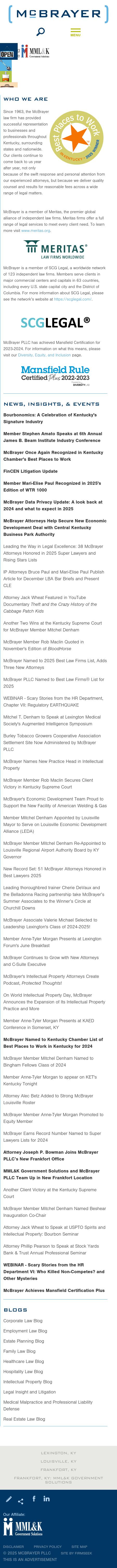 McBrayer, McGinnis, Leslie & Kirkland, PLLC - Louisville KY Lawyers